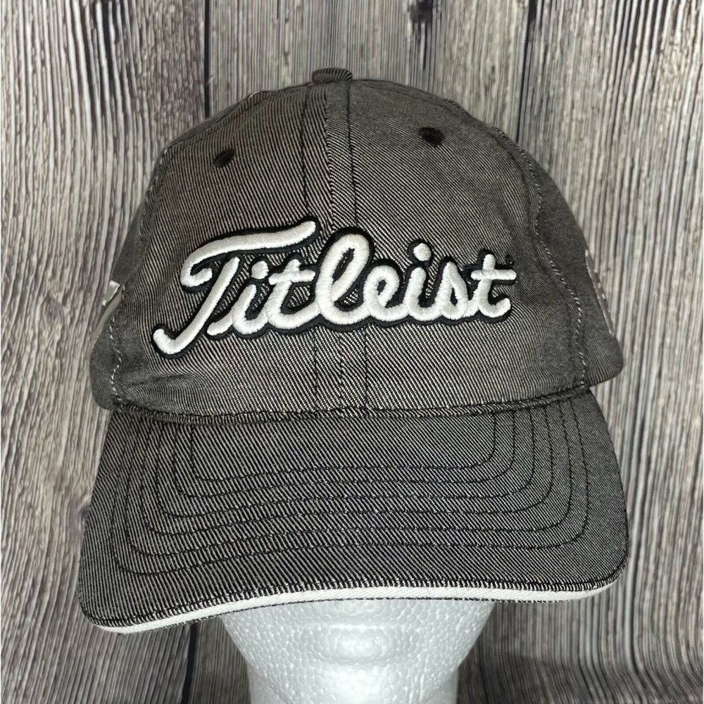 Titleist Footjoy Men’s Golf Hat Adjustable Gray Casual Outdoor